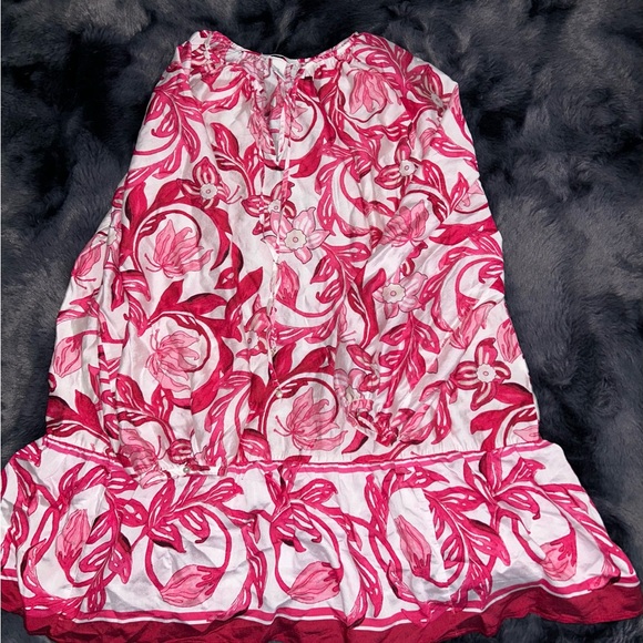 H&M Flair mini hot pink floral dress in a size XL. Light and airy. Very dainty - Picture 4 of 11